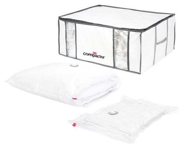 Tekstylny pojemnik do przechowywania ubrań próżniowy/usztywniany 65x45x26,5 cm Life – Compactor