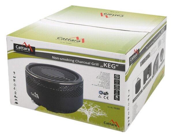 Grill stołowy na węgiel drzewny Cattara Keg, ø 30 cm