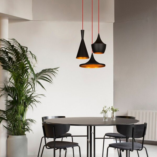 Czarna/w kolorze miedzi lampa wisząca z metalowym kloszem ø 51 cm Elmas – Opviq lights
