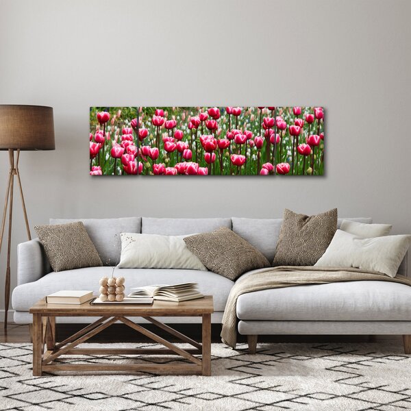 Obraz tulipanów (170x50 cm)