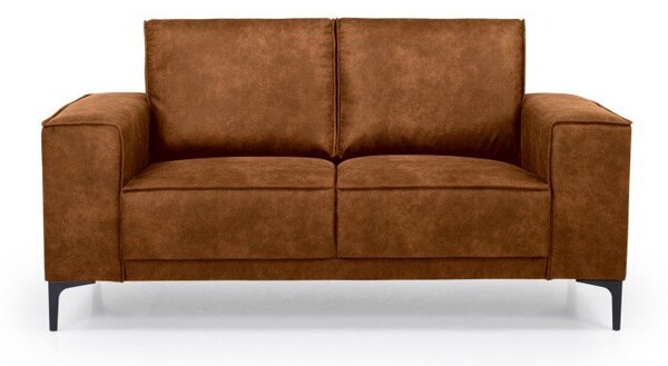 Koniakowa sofa z imitacji skóry 164 cm Copenhagen – Scandic