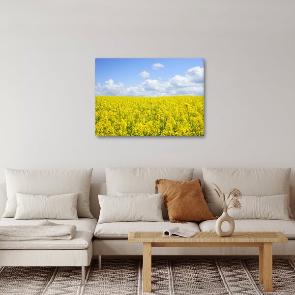Obraz żółtego pola (70x50 cm)