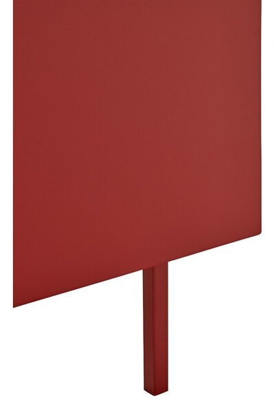 Czerwona niska komoda w dekorze dębu 110x85 cm Arista – Teulat