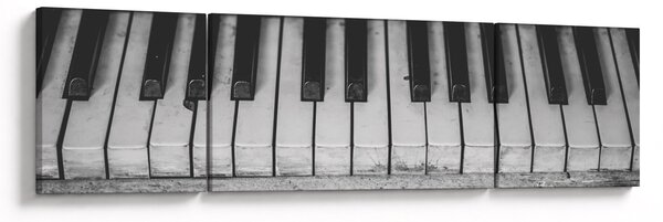 Obraz starego fortepianu (170x50 cm)