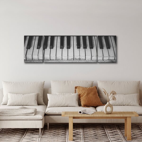 Obraz starego fortepianu (170x50 cm)