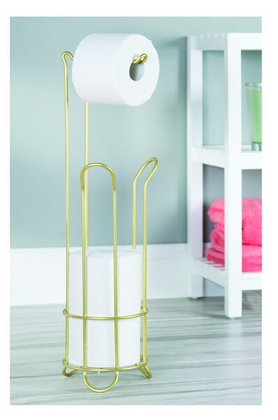 Stalowy stojak na papier toaletowy w kolorze złota Classico – iDesign