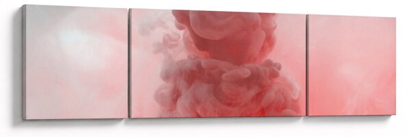 Obraz czerwonego dymu (170x50 cm)