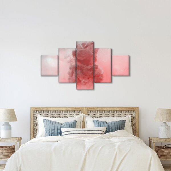 Obraz czerwonego dymu (125x70 cm)