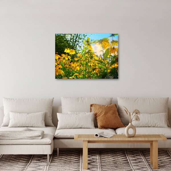 Obraz żółtych kwiatów (70x50 cm)