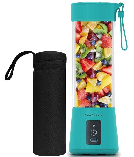 Blender personalny GÖTZE & JENSEN PB940M Miętowy Bezprzewodowy + pokrowiec