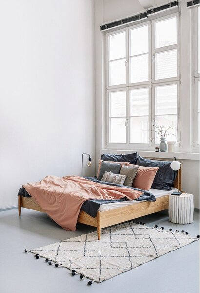 Jasnobrązowa pościel dwuosobowa z bawełny stonewashed Bonami Selection, 200x220 cm