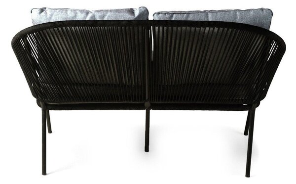 Czarna 2-osobowa sofa ogrodowa Bonami Selection North