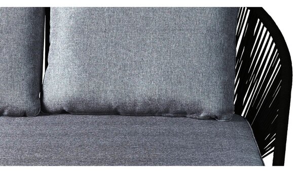 Czarna 2-osobowa sofa ogrodowa Bonami Selection North