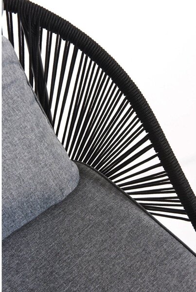 Czarna 2-osobowa sofa ogrodowa Bonami Selection North