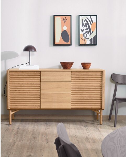 Komoda w dekorze dębu Kave Home Lenon