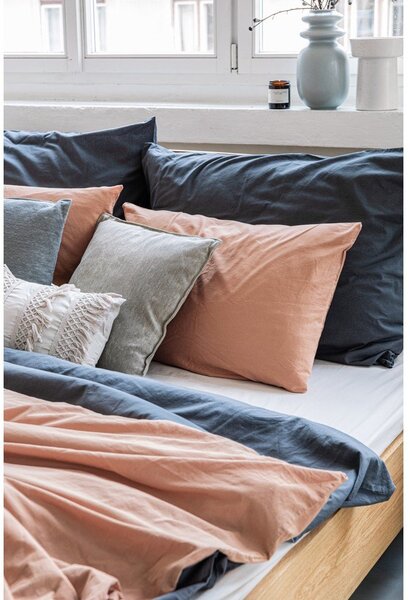 Jasnobrązowa pościel dwuosobowa z bawełny stonewashed Bonami Selection, 200x220 cm