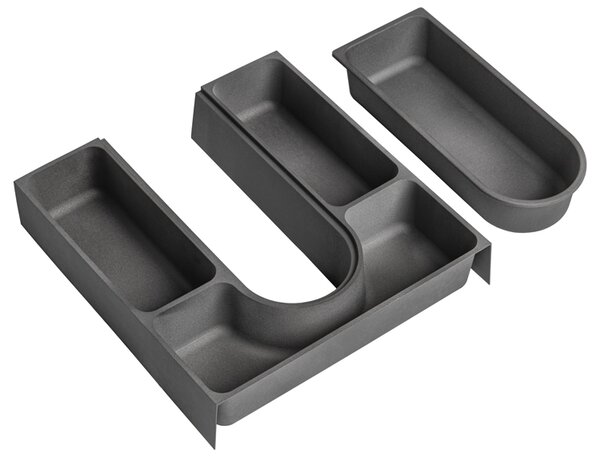 Czarna wisząca szafka pod umywalkę 60 cm G1-K25