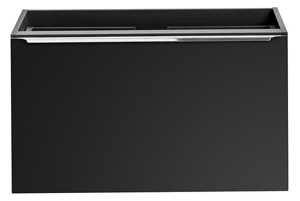 Czarna ścienna szafka umywalkowa 80 cm A0-E66