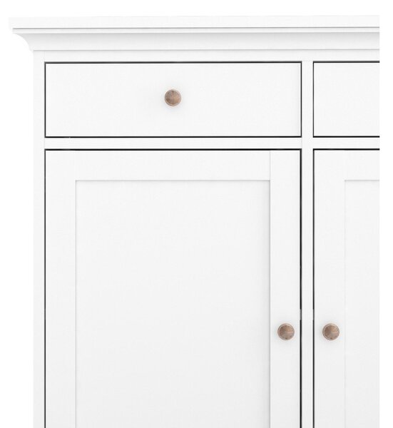 Biała niska komoda 144x92 cm Paris – Tvilum