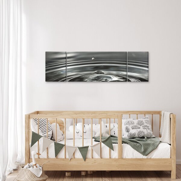 Obraz kropli wody (170x50 cm)