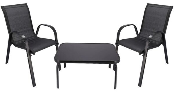 Zestaw mebli ogrodowych BLACK FOREST L-0750 Czarny