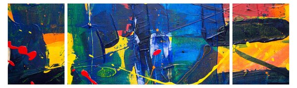 Obraz - Abstrakcja (170x50 cm)