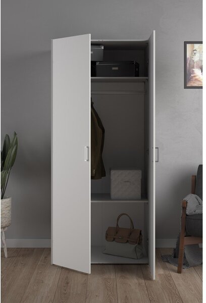 Biała szafa 78x175 cm Space – Tvilum