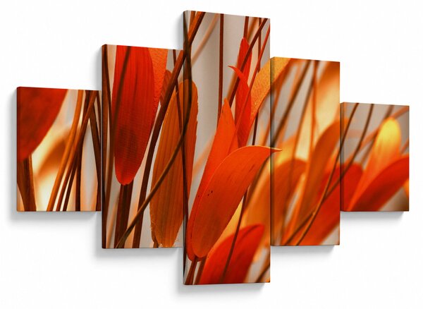 Obraz płatków kwiatów (125x70 cm)