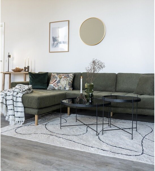 Czarny okrągły stolik ø 70 cm Venezia – House Nordic