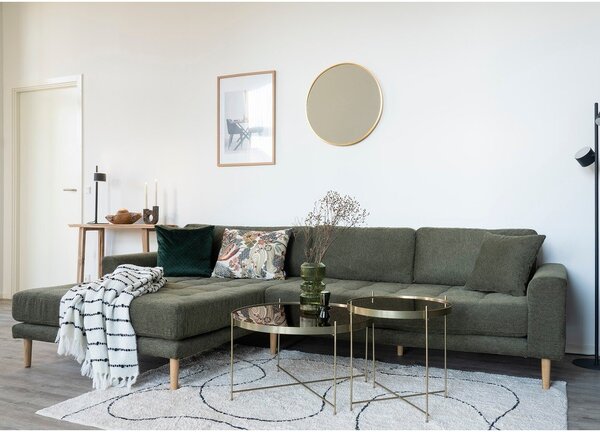 Okrągły stolik w kolorze złotym ø 48 cm Venezia – House Nordic
