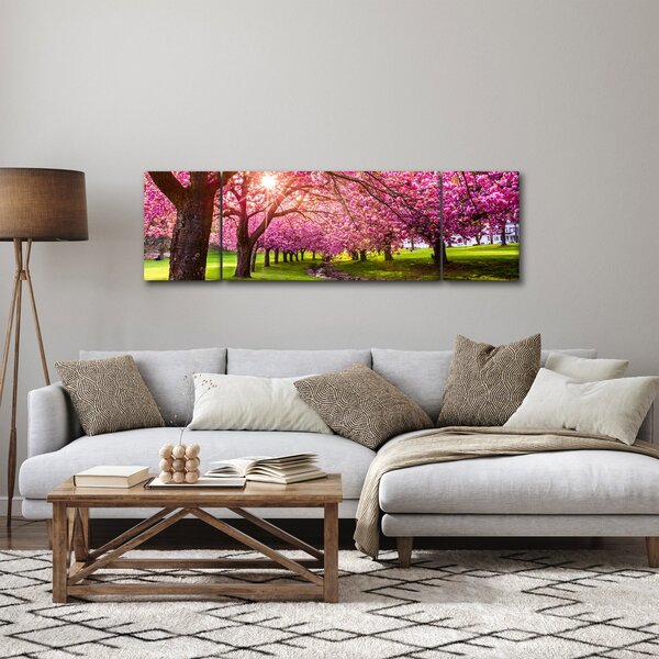 Obraz kwitnących czereśni, Hurd Park, Dover, New Jersey (170x50 cm)