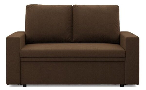 Sofa dwuosobowa, BLOM, Mikrofaza, 148x87x90 cm, brÄ zowy | TYLETEGOTU