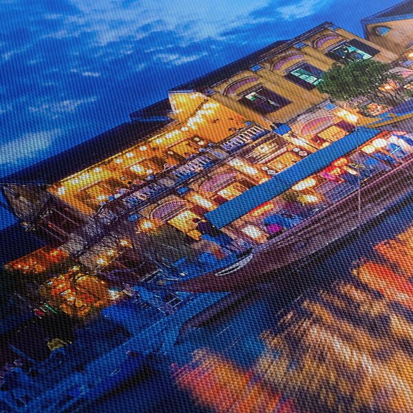Obraz nocnego miasta Hoi An w Wietnamie (125x70 cm)