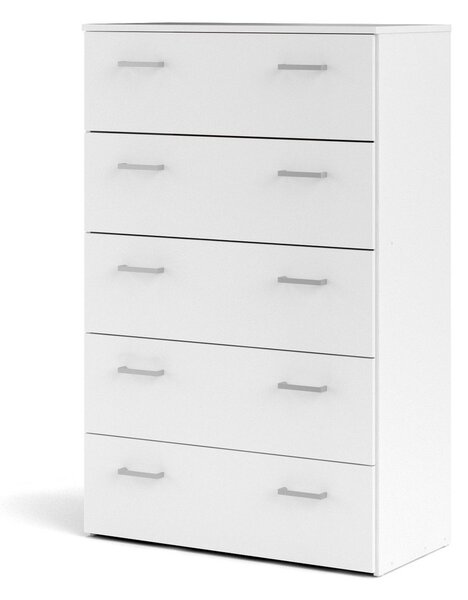 Biała wysoka komoda 74x115 cm Space – Tvilum