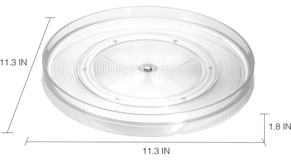 Obrotowy plastikowy organizer na przyprawy ø 29 cm Linus – iDesign