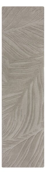 Jasnoszary wełniany chodnik 60x230 cm Lino Leaf – Flair Rugs