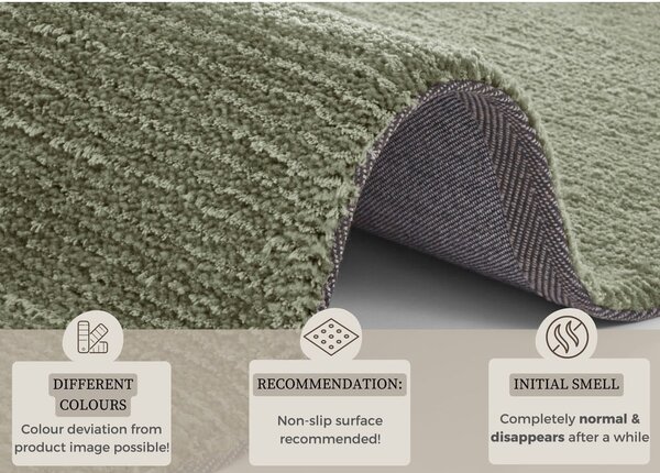 Ciemnozielony dywan Mint Rugs Supersoft, 120x170 cm