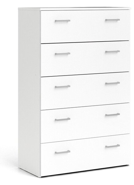 Biała wysoka komoda 74x115 cm Space – Tvilum