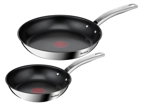 Patelnie ze stali nierdzewnej 2 szt. Intuition – Tefal