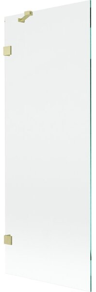 Mexen Lunar parawan nawannowy 1-skrzydłowy 70 x 150 cm, transparent, złoty szczotkowany - 897-070-000-55-00