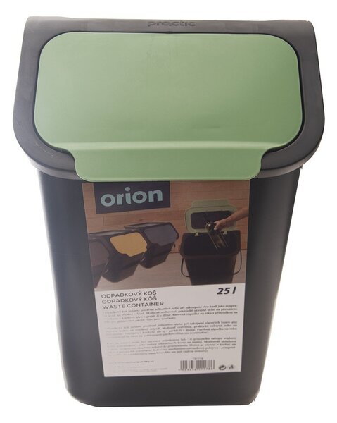Plastikowy kosz na śmieci do segregacji odpadów 25 l Bin – Orion