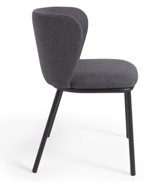 Ciemnoszare krzesło Ciselia – Kave Home