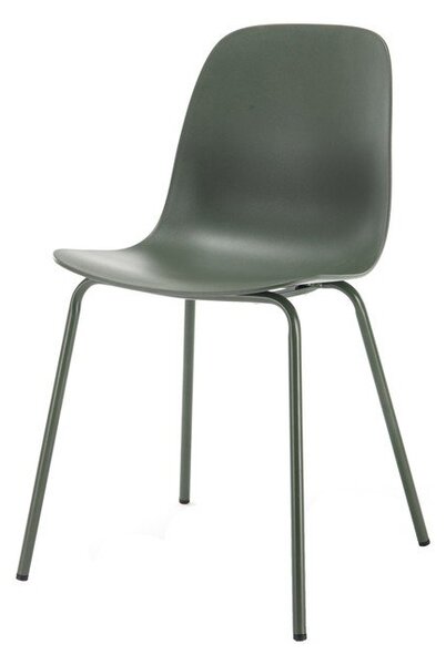 Zielone plastikowe krzesło Whitby – Unique Furniture