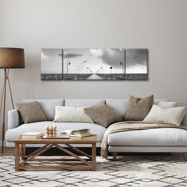 Obraz - Promenada nad wybrzeżem (170x50 cm)