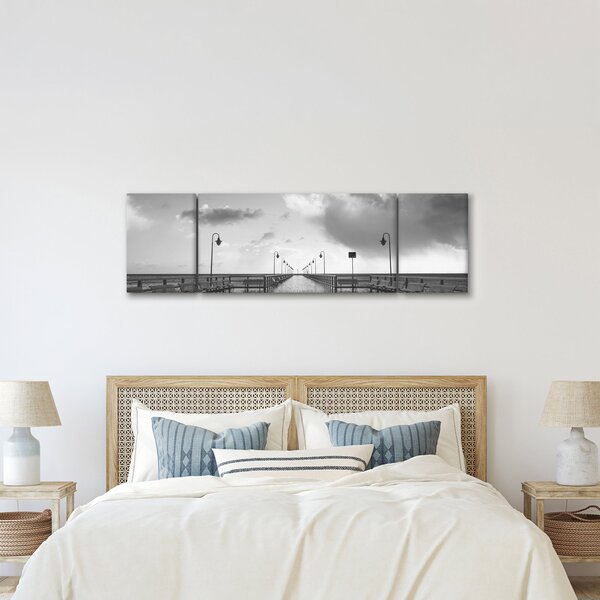Obraz - Promenada nad wybrzeżem (170x50 cm)