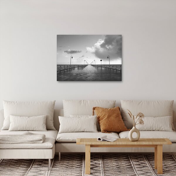 Obraz - Promenada nad wybrzeżem (70x50 cm)