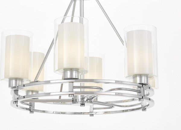 NOWOCZESNA LAMPA WISZĄCA CHROMOWANA MARIETTA W6