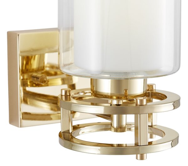 LAMPA ŚCIENNA KINKIET NOWOCZESNY ZŁOTY MARIETTA W1