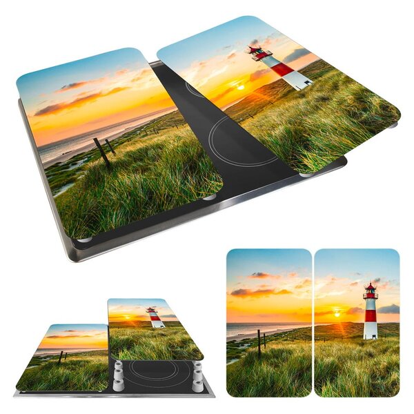 Szklane płyty ochronne na kuchenkę zestaw 2 szt. 52x30 cm Lighthouse – Maximex