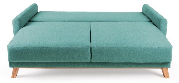 Turkusowa sofa rozkładana Bonami Selection Pop